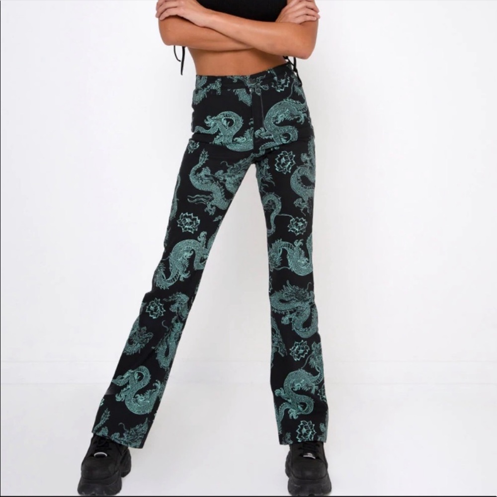 Motel Rocks Flare Dragon Pants